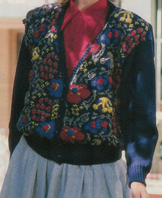 Folk style cardigan