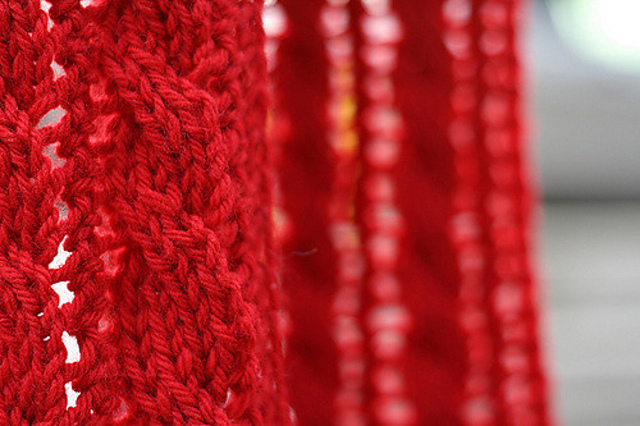 Cabled Lace Scarf
