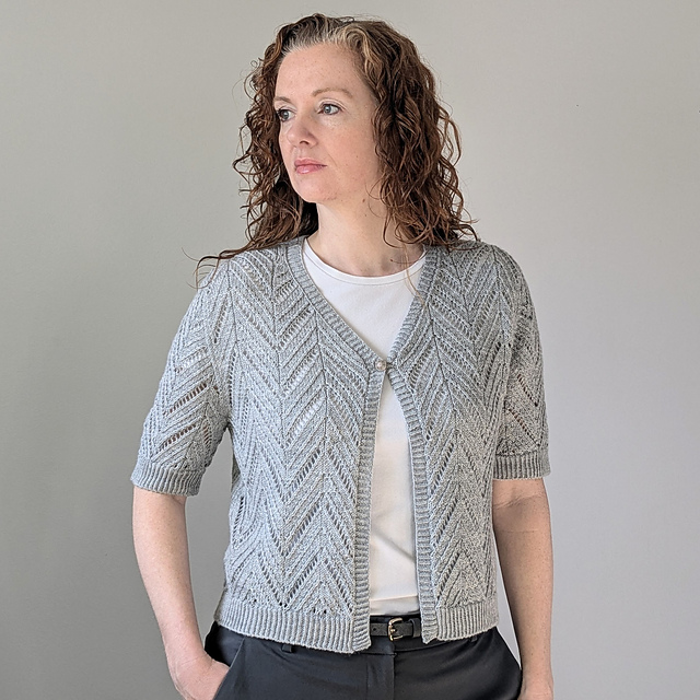 Gray Line Cardigan
