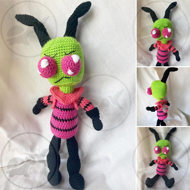 Ravelry: Invader Zim pattern by Toni Davenport