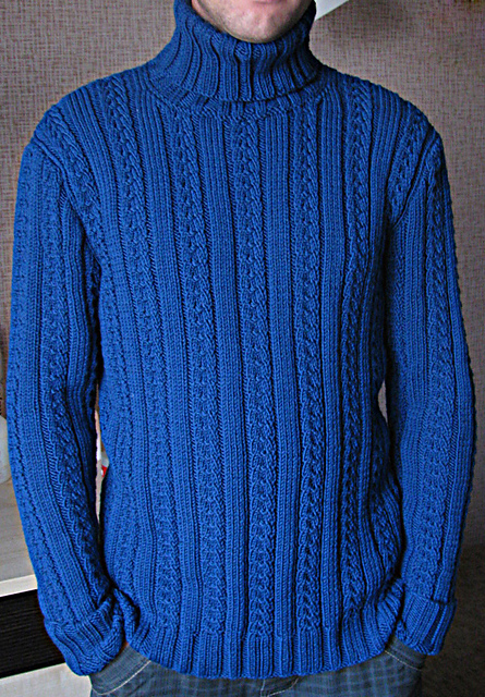 21 Herrenpullover in Petrol