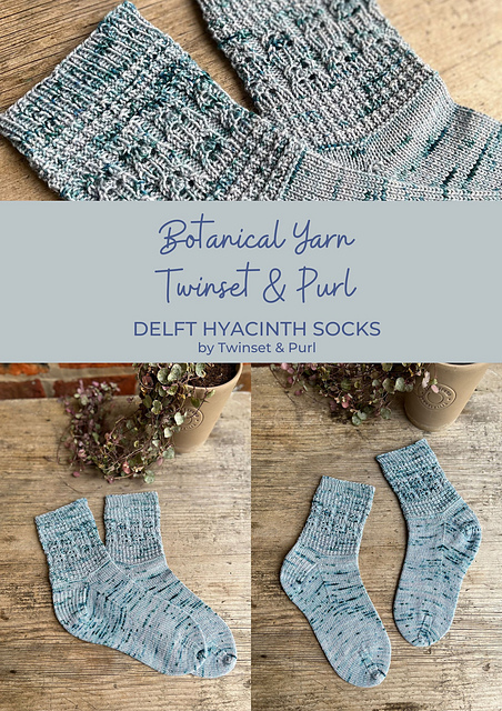 Delft Hyacinth Socks