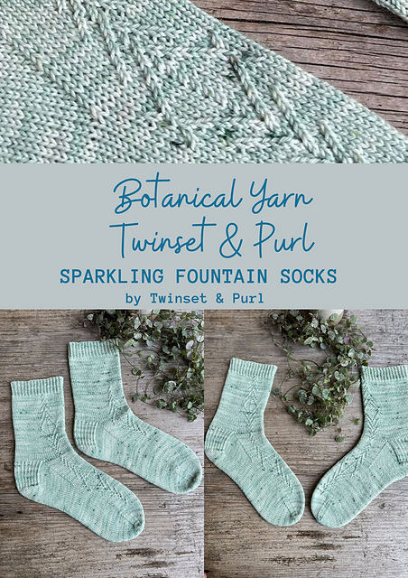 Sparkling Fountain Socks