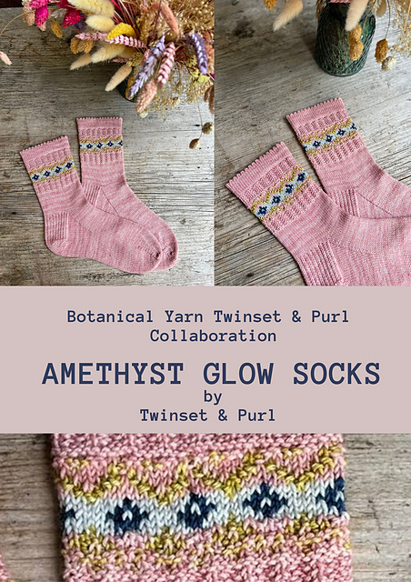 Amethyst Glow Socks