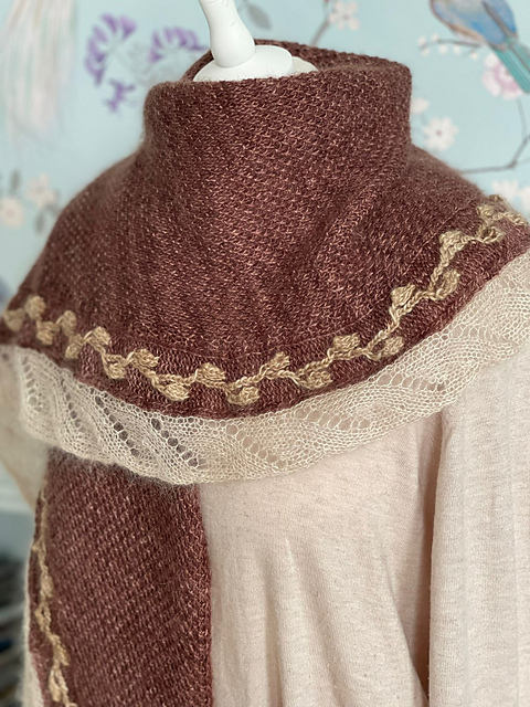 Coffee Art Shawl