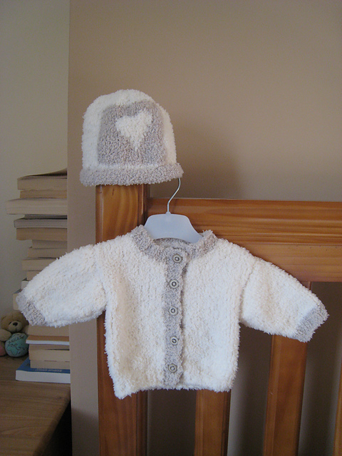 Cardigan, Hat, and Blanket