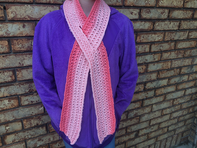 Awareness & Hope Knit Scarf