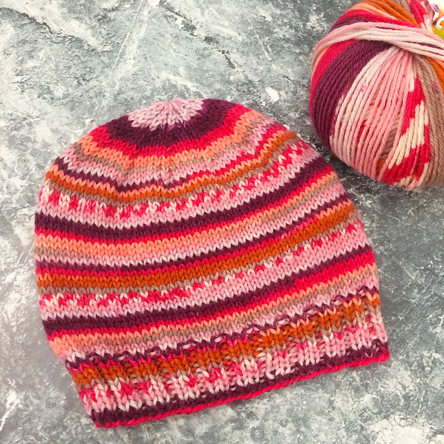 Child's Self-striping Hat
