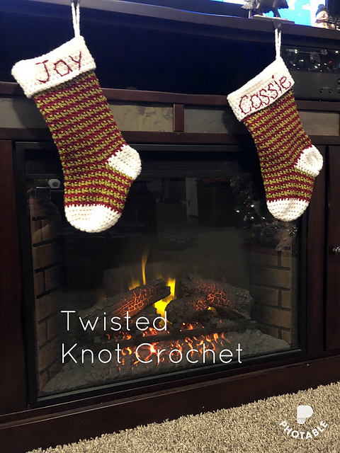 Houndstooth Christmas Stocking
