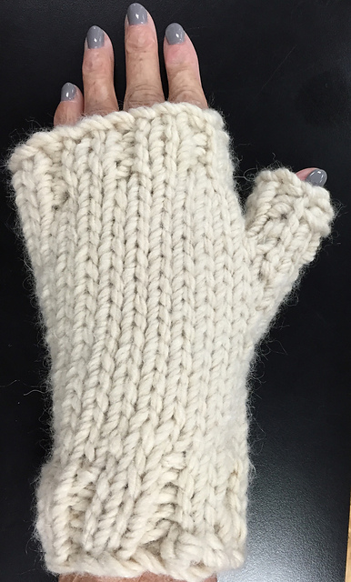 Chunky Fingerless Mitts
