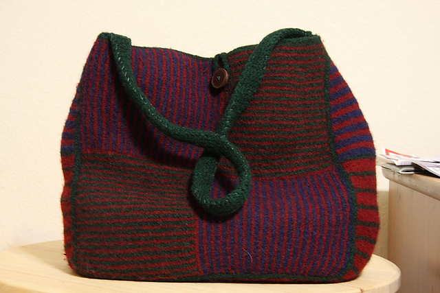 Modular Felted Tote Bag