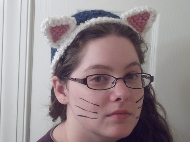 Cat Hat and tail 2t-adult