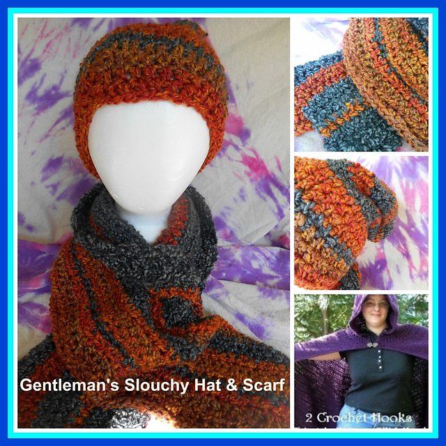 Slouchy hat and scarf