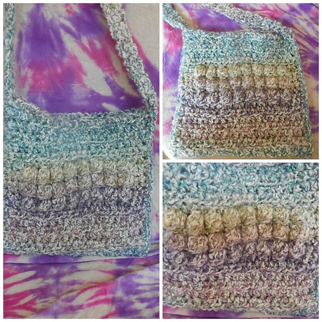 Bobble hat, pass through scarf, and tote