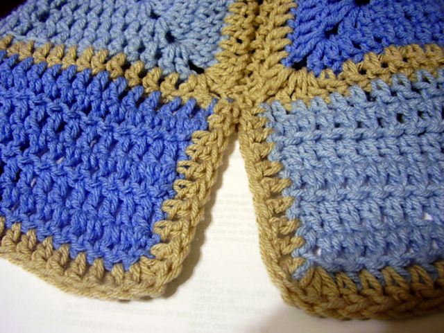 Short Sleeve Granny Sweater