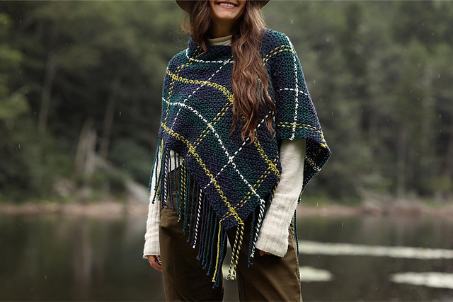 Glasgow Plaid Poncho