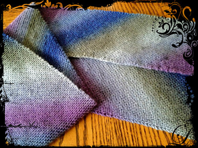 Ravelry: Diagonal Garter Stitch Scarf pattern by Tyrneathem