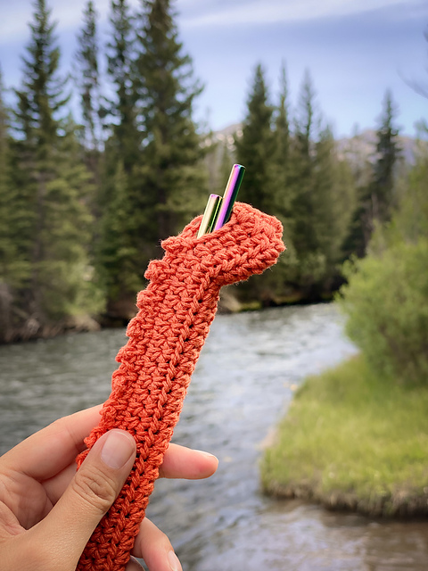 Straw Cozy #crochet4earth