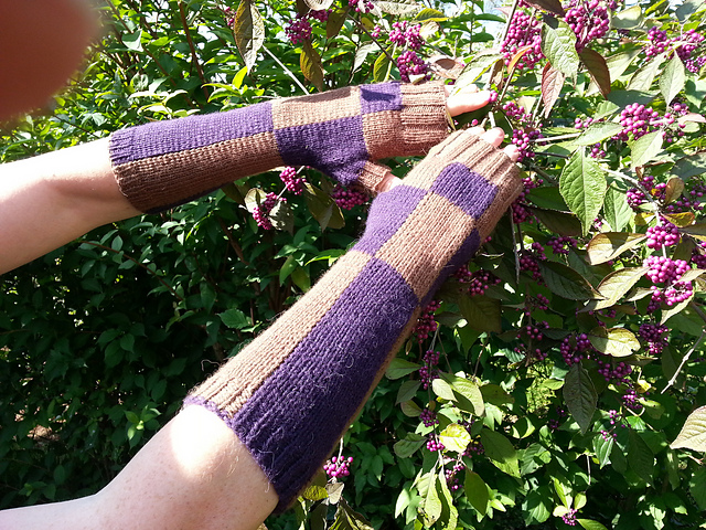Checkerboard gloves