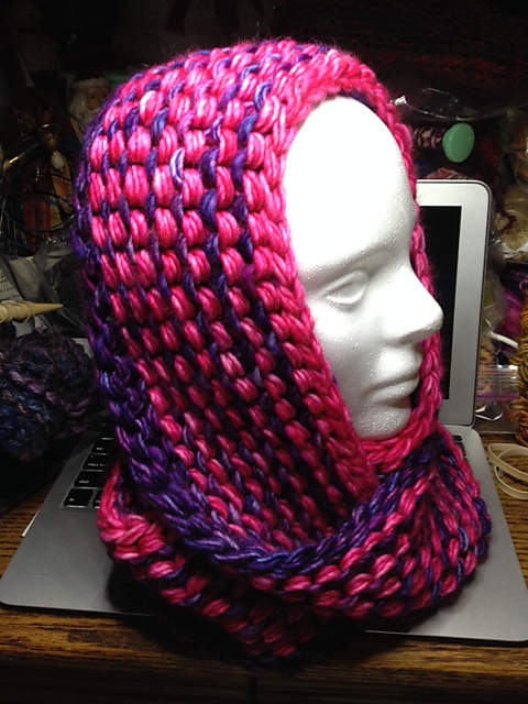 Yarn Tales: A/T/B Triple Stranded Garter Stitch Cowl
