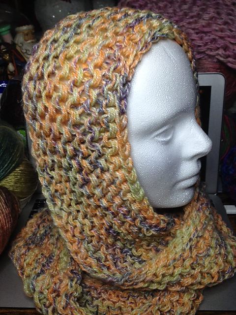 Triple Stranded Garter Stitch Cowl