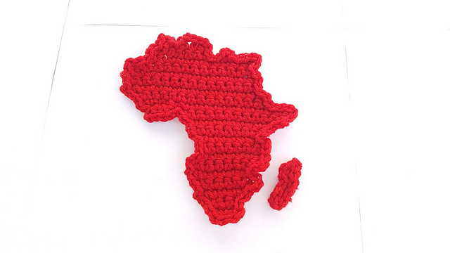 Continent of Africa Applique