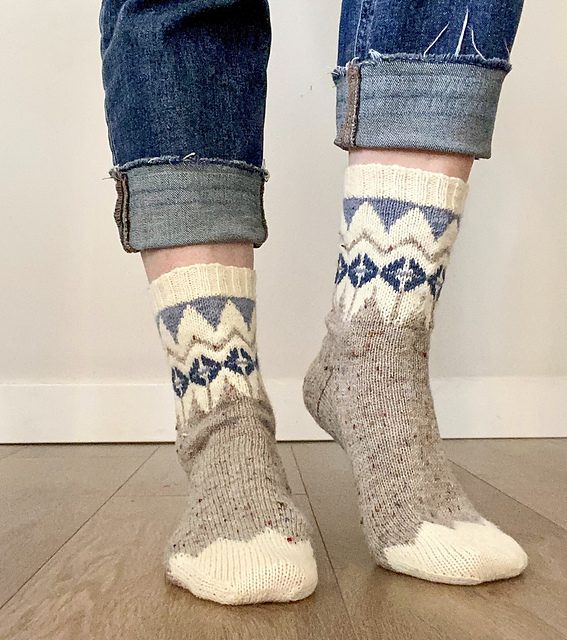 Mountain Flowers Socks
