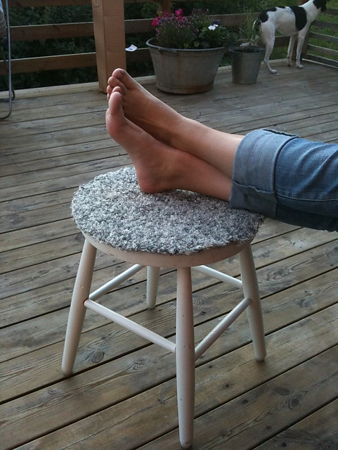 Fake sheep skin pad/Falsk fårskinnsdyna