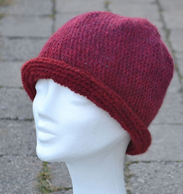 Hat in waffel stitch/Våffelkrokad mössa