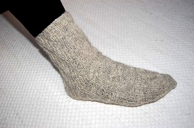 Sock without heel/Socka utan häl