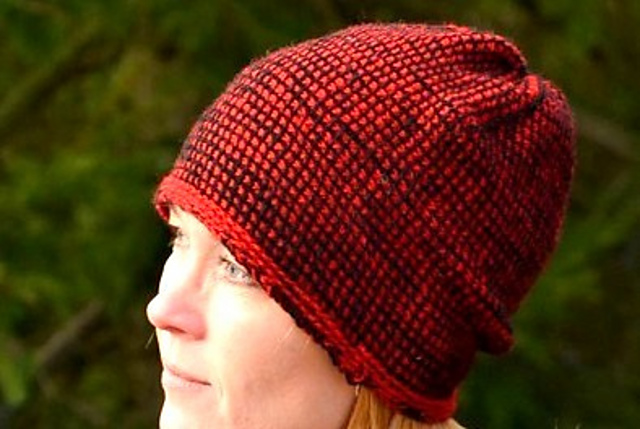 Beanie in Tunisian crochet/Krokad mössa