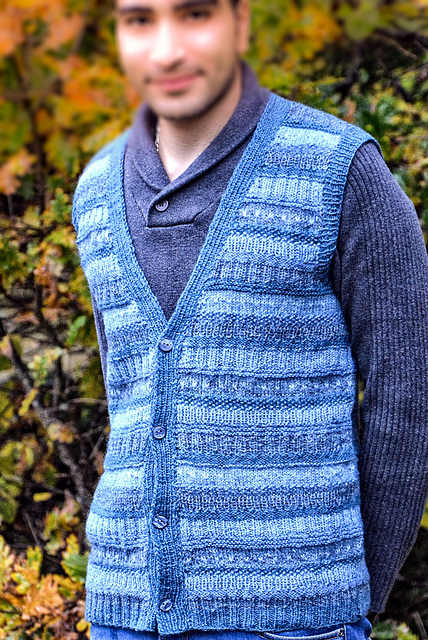 Vest in blue