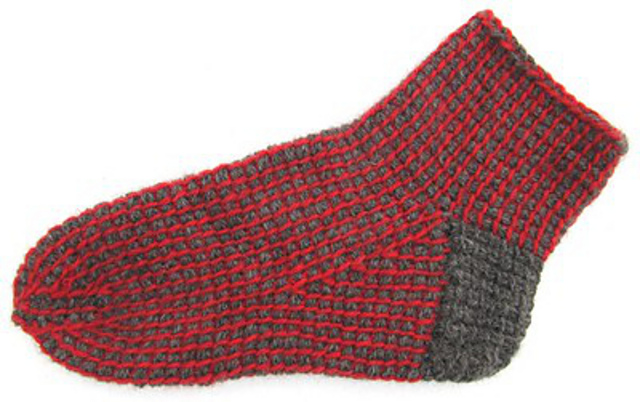 Socks Tunisian in the round/Rundkrokade sockor
