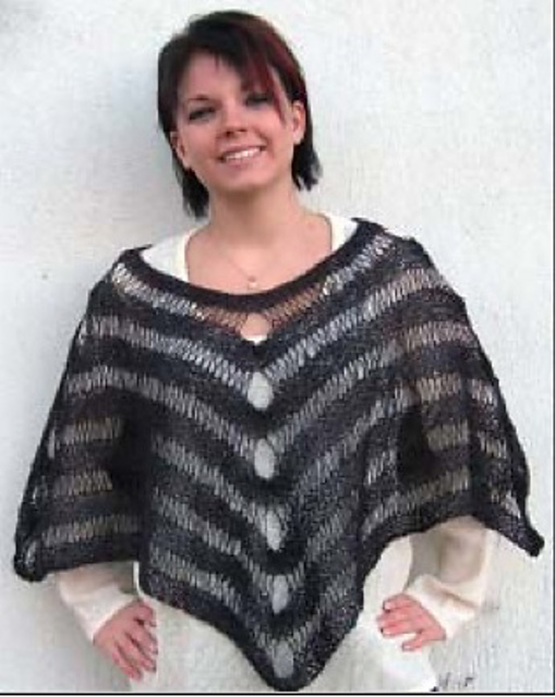 Waterfall round shawl/Rundschal Vattenfall