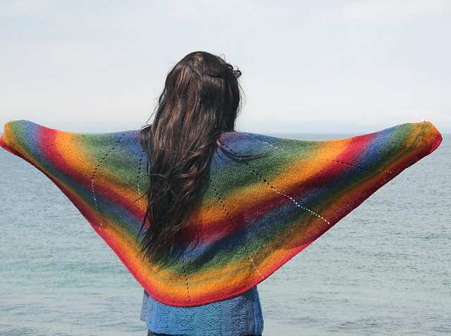 Raindrop shawl/Regndrops schal