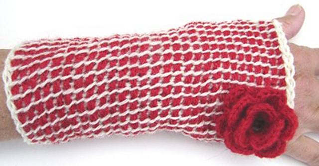 Wristlets in Tunisian crochet/Krokade pulsvärmare
