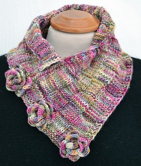Checkered wrap-around scarf/Rutig omlottkrage