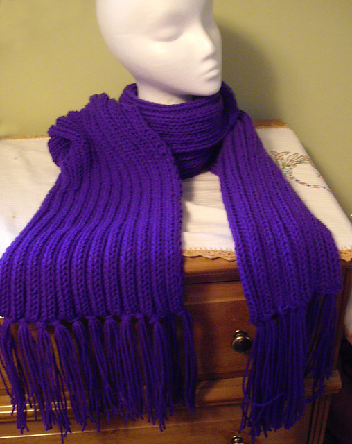 Rib Stitch Scarf