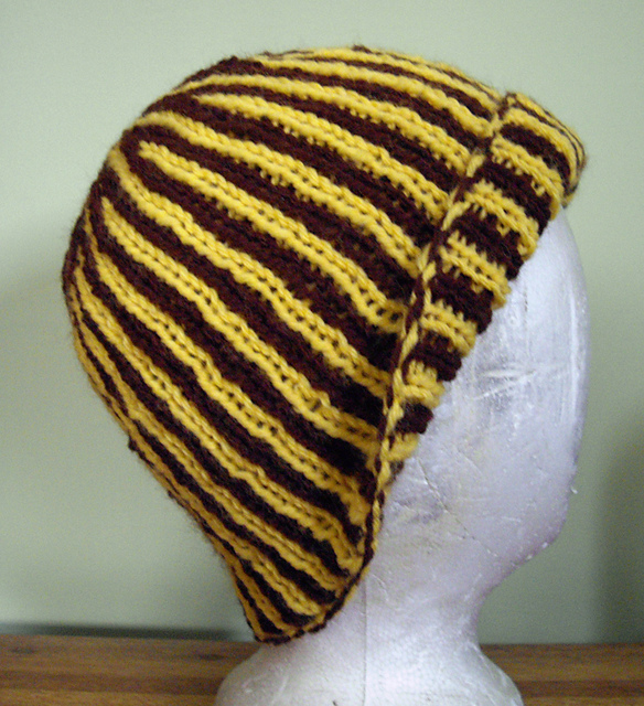 Doubleweave Striped Beanie