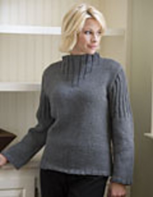 Ribbed Mock Turtleneck