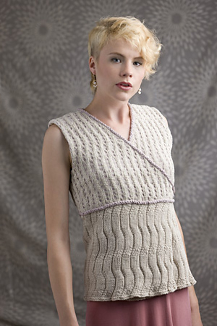 Coordinated Woven and Knitted Patterns for a Vest