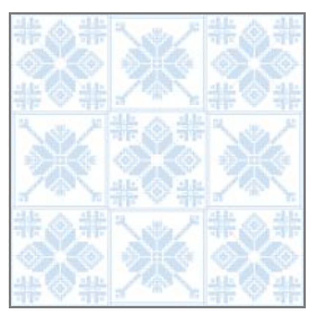 Snow Flower Overlay Mosaic