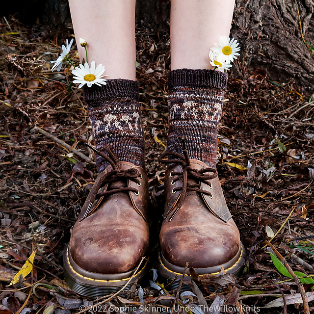 Circle of the Fae Mushroom Socks