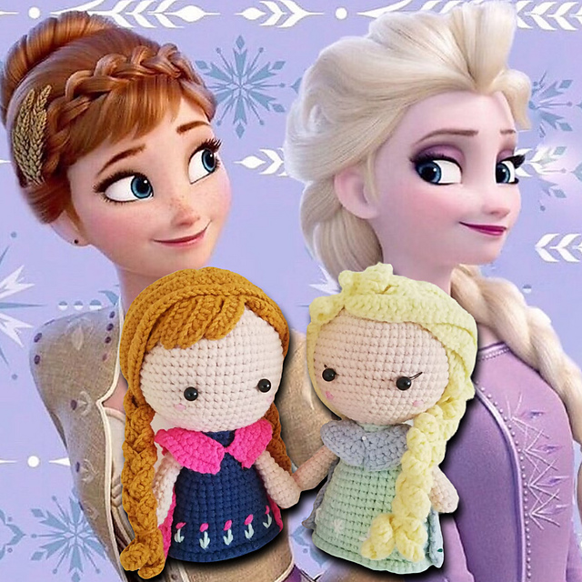Ravelry: Elsa and Anna Frozen pattern by Unique Anatolia