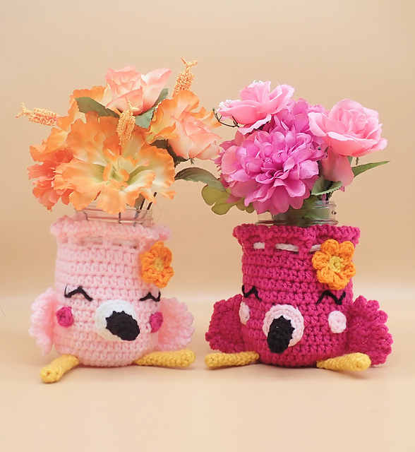 Flamingo Trinket Pouch & Cozy