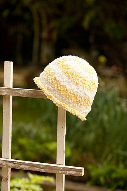 Striped Bubbles Baby Hat