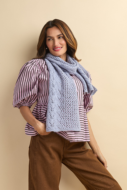Watteau Scarf in Linear
