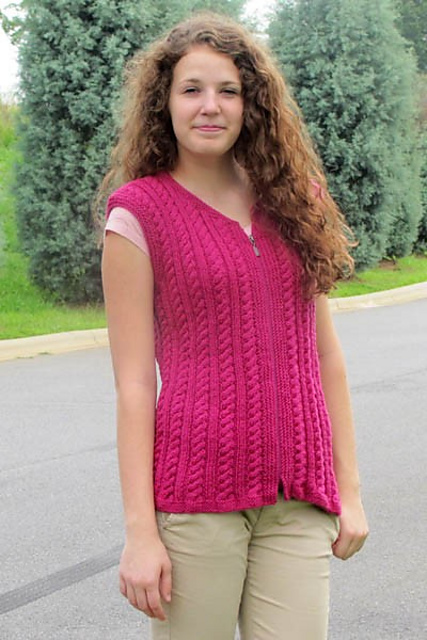 Cable & Rib Vest