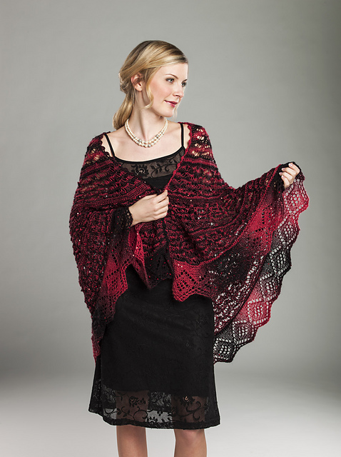 Dancing Flame Shawl
