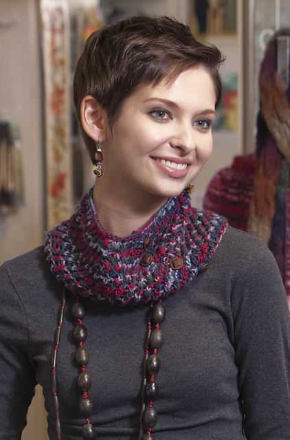 Mesh Stripes Cowl